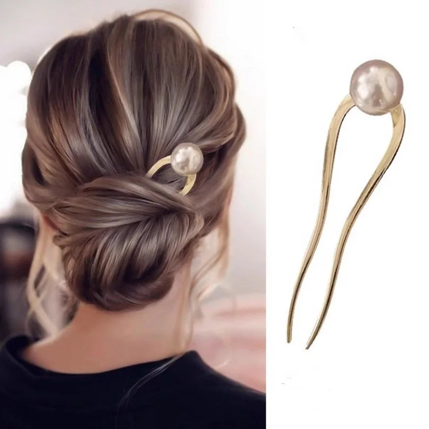 Glam Hairpins Korean U-shaped Metal - 27 Trendstore