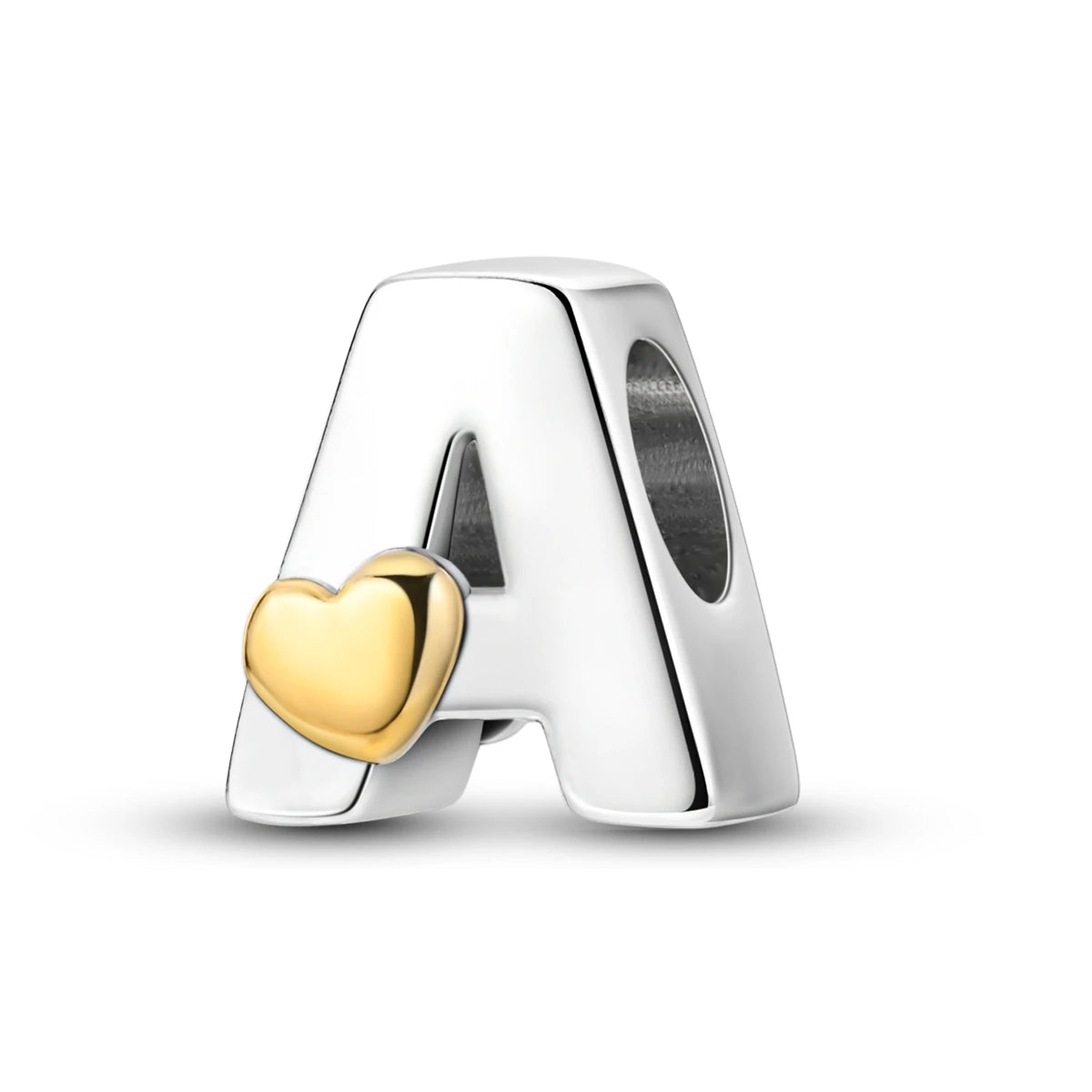 Personalized Love Silver Plated Letter Charm – A to Z