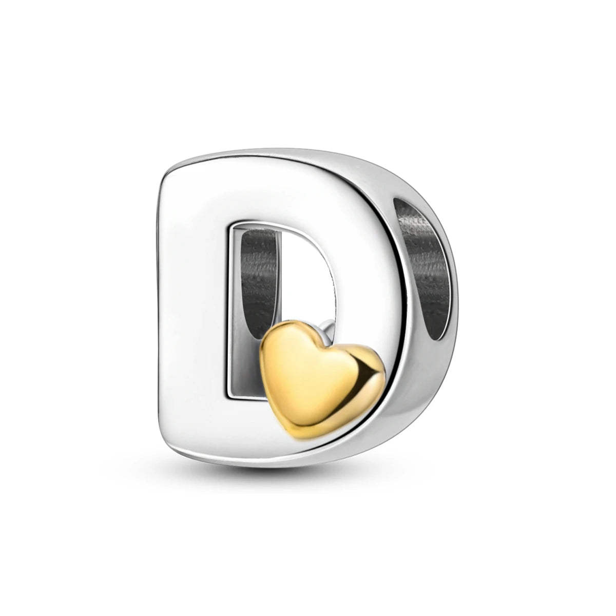 Personalized Love Silver Plated Letter Charm – A to Z