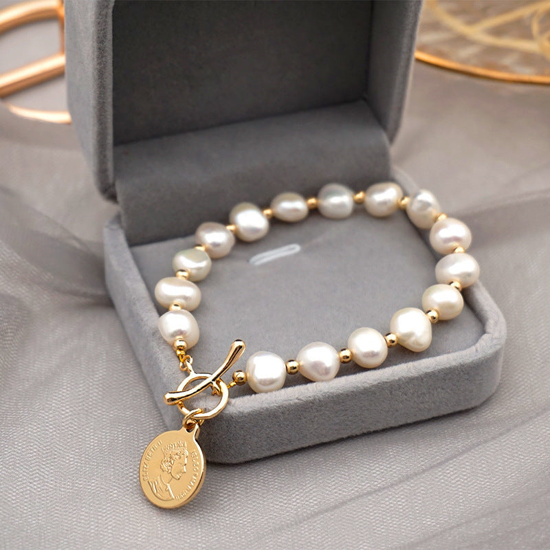 Golden Glow Bead Bracelet – 14K Gold Plated